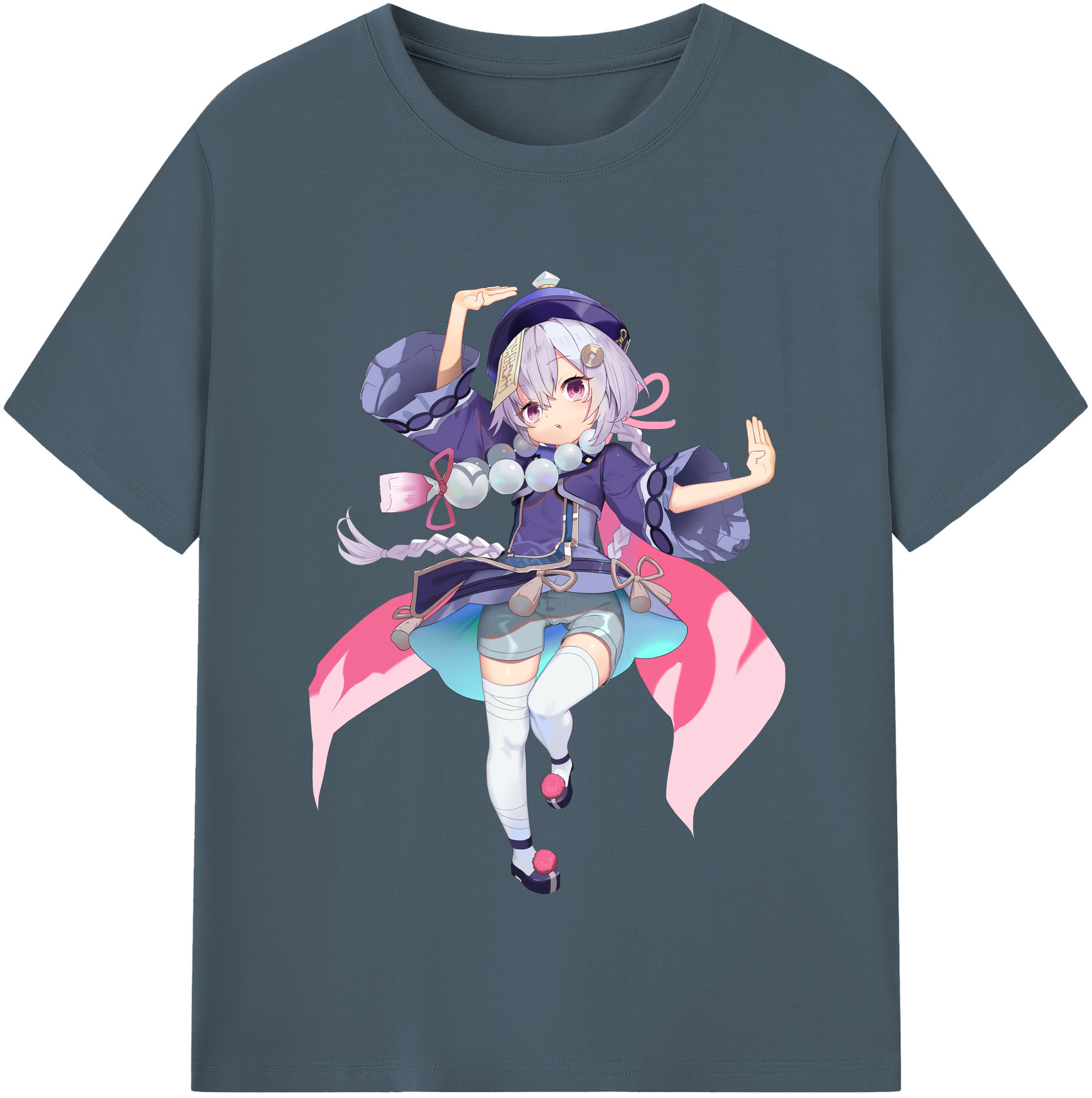 げんし神 七七 なな  genshin Nana 綿100％半袖Tシャツ（フロントプリント）